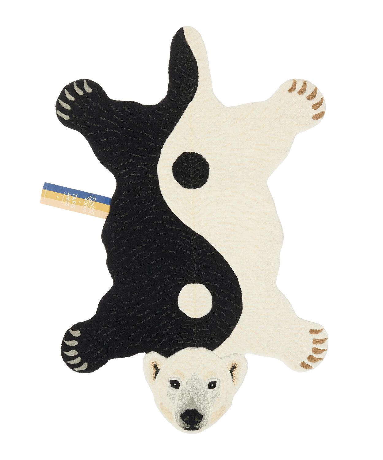 Mara Yin Yang isbjørn gulvtæppe - Large